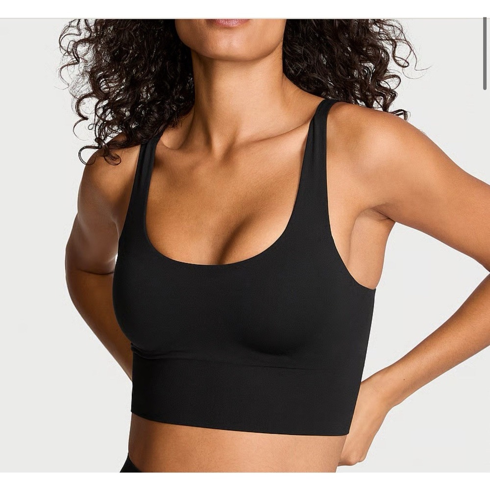 Victoria's Secret VSX Elevate Seamless Comfort Sport Bra Black Size L NWOT